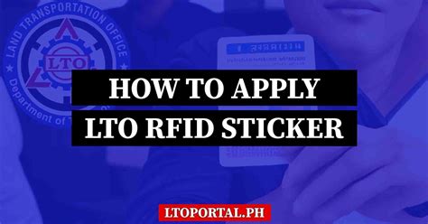 how to remove lto rfid sticker|lto radio frequency sticker.